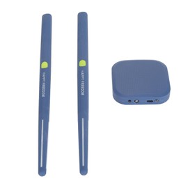 Electric Air Drum Set Sticks,Virtual Drumsticks Somatosensory Electronic Drum Set for Children Adult Beginners Gifts (Blue)