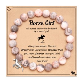 FYUKISS Horse Gifts for Girls, Horse Stuff for Girls, Horse Girls Jewelry Bracelet, Chrismas Birthday Gifts for Teen Girls Women
