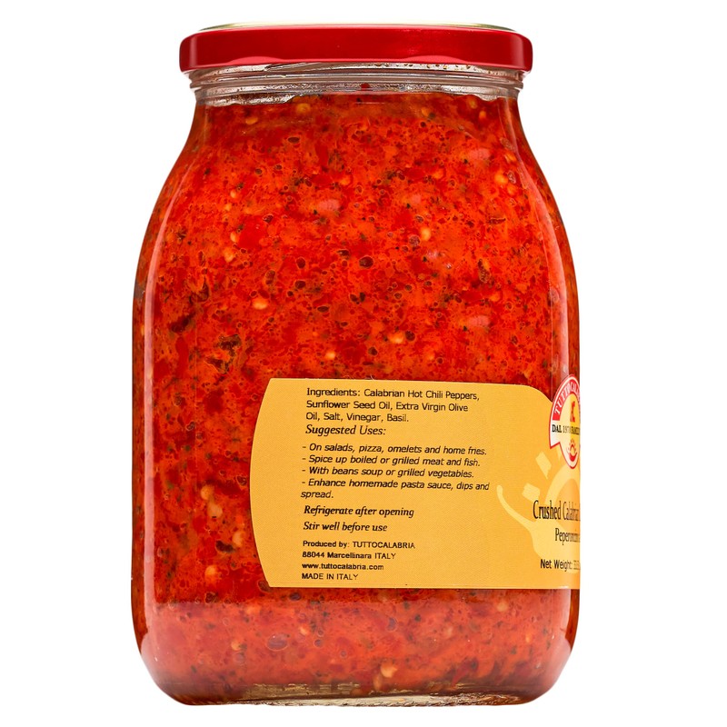 TUTTOCALABRIA Crushed Calabrian Chili Pepper, Paste/Spread, 33.5 oz Club Pack