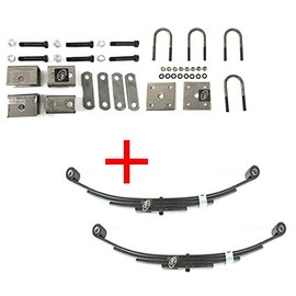 Southwest Wheel 3,500 lbs. Trailer Axle Suspension Kit Incl. Leaf Springs, Hanger & U-Bolt kit