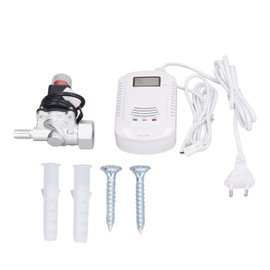 Gas Shut Off Valve Automatic Stable Valve Controller with Alarm for Gas Liquid Valves AC90‑240 EU Plug