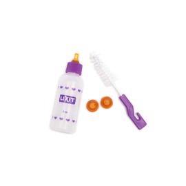 Lixit Lixit Nursing Bottle Kits for Puppies, Kittens, Guinea Pigs, Ferrets, Rabbits, Raccoons, Squirrels and Other Pets That Need Hand Feeding (2 Ounce (Pack of 1), Clear)