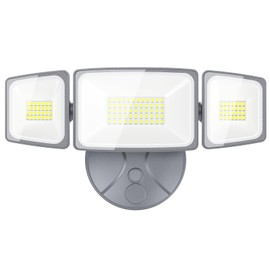 Onforu 60W LED Security Light, 6000LM Brightness Outdoor Flood Light Fixture Switch Controlled, IP65 Waterproof, 6500K White Wall Mount Exterior Security Floodlight for Eave, Yard, Garage, Porch