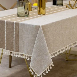 Mantel Para Mesa Rectangular Decoracion Comedor 1.4*1.8m