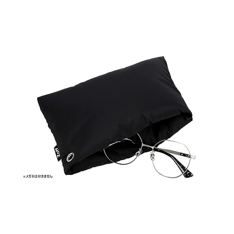 Zoff Glasses Case, Sunglasses Case, Black, Padding, Unisex, Pouch, Stylish,