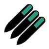 Mont Bleu Colour Crystal Nail File in Black Pouch -