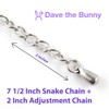 EPJ Que Pasa Text Snake Chain Charm Bracelet