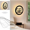 LED Wall Lamp Coffee Pattern Modern Bedside Wall Lamp for