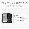 Elecom LBT-PAR01AVBK Bluetooth Audio Receiver, Easy Wireless Earphones, Square Type,