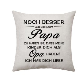Aconesong Funny Dad and Grandpa Gifts Dad Appreciation Decoration Pillow Gifts for Dad Father's Day Christmas Birthday Gifts Square Pillow Waist Pillow Case (Dad-a)