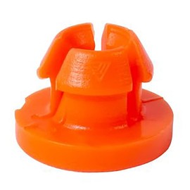 Sherco-Auto USA Orange Nylon Door Lock Rod Clips Retainer - 4 MM Rod 6 MM Hole - 100 Pack
