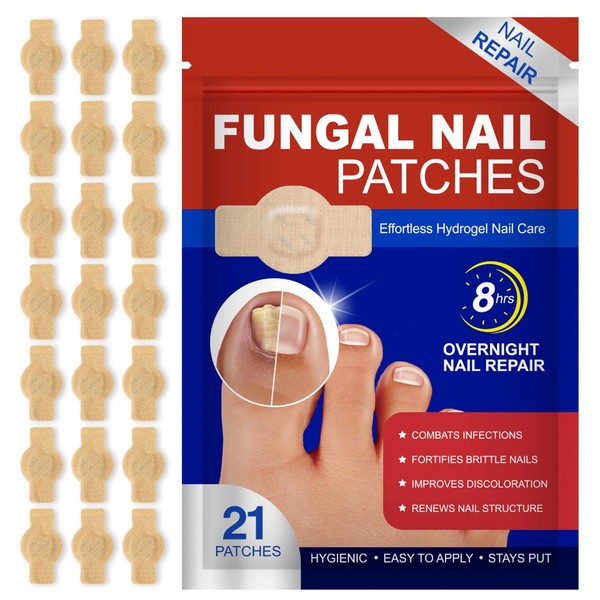Nail Repair Patches, 21PCS Nail Treatment Patches Extra Strength -