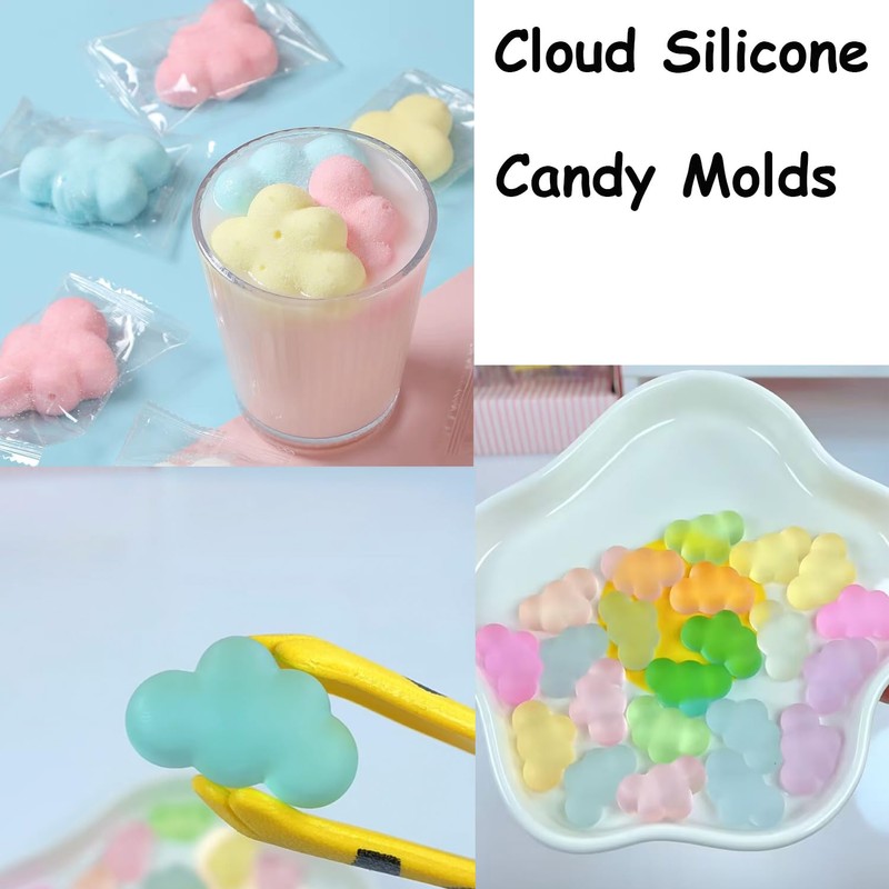 YIMINGMOLD Clouds Shaped Silicone Chocolate Molds Cloud Chocolate Mold For