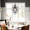 riomasee Plug in Chandelier Mini Bronze Chandeliers 1 Light Elegant