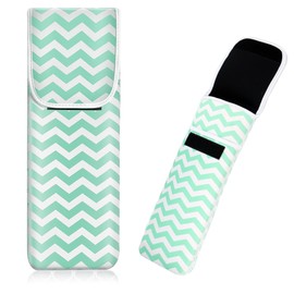 Heat Resistant Storage Bag Travel Case Cover for Straighteners, Curling Irons and Straighteners, Green (green 2), Fashionable