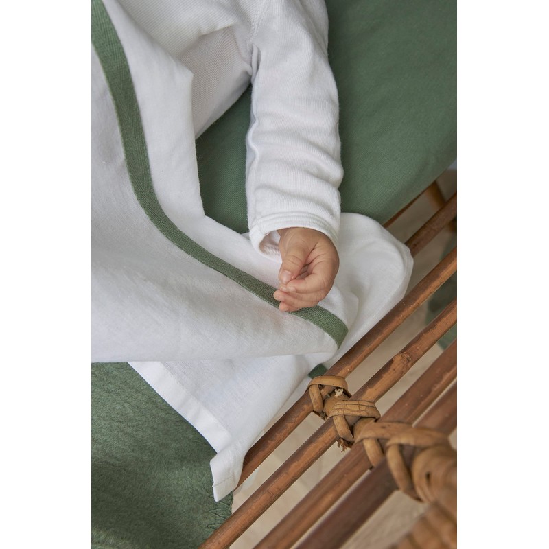 Meyco Baby Plain Fitted Sheet for Cot Bed (Flat Sheet