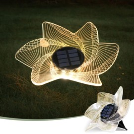 EASYBUY Solar Ground Flora Lights Outdoor,Solar Ground Lights for Yard, Wall, Deck, Garden, Pathway Garden Decor Gifts for Women Men Mom Grandma (Warm White)