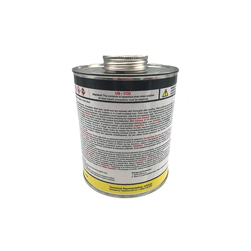 Western Weld Flammable Black Vulcanizing Cement W/Brush, (WCH 03)