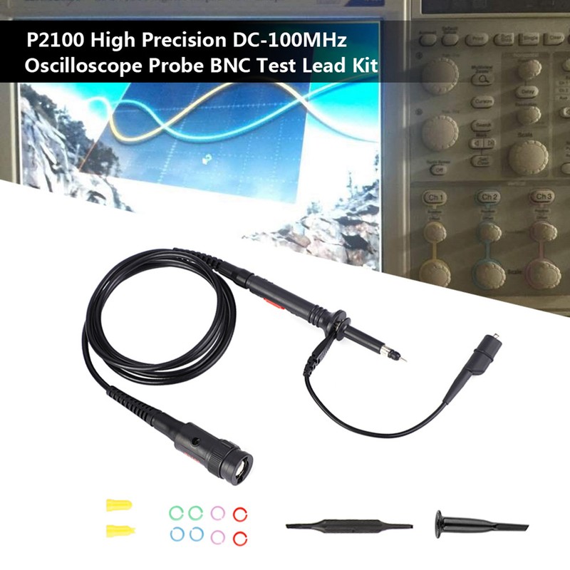 P2100 Series High Precision DC-100MHz Oscilloscope Probe BNC Test Lead