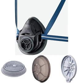 Shigematsu TW01 Replaceable Dust Mask Black M Size R2 Filter Set