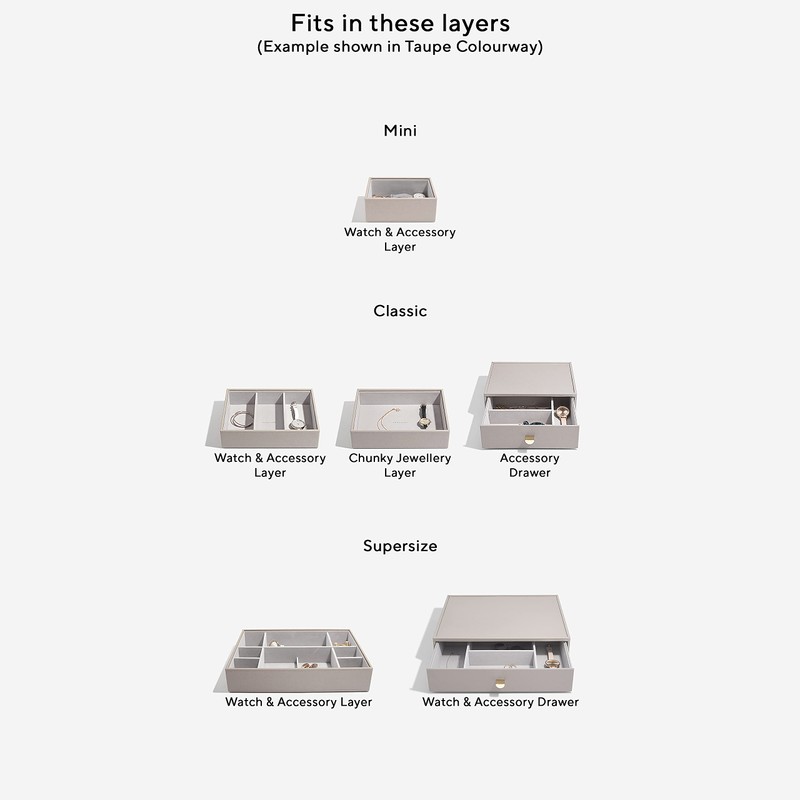 Stackers Grey Velvet Ring Roll