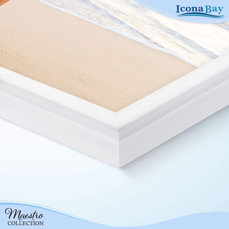 Icona Bay Combination White Picture Frames Set - 10 PC