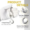 JING-HELPER 304 Stainless Steel 3 Inch S Hooks, 2 PCS