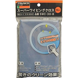 TRUSCO su-pa-waipingukurosu 300 mm × 300 mm Blue