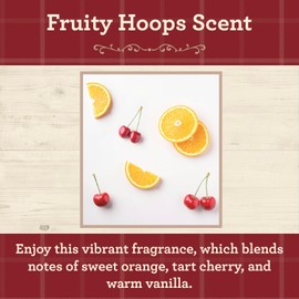 Our Own Candle Company, Fruity Hoops Scented Mason Jar Candle, 100 Hour Burn Time, 13 Ounces