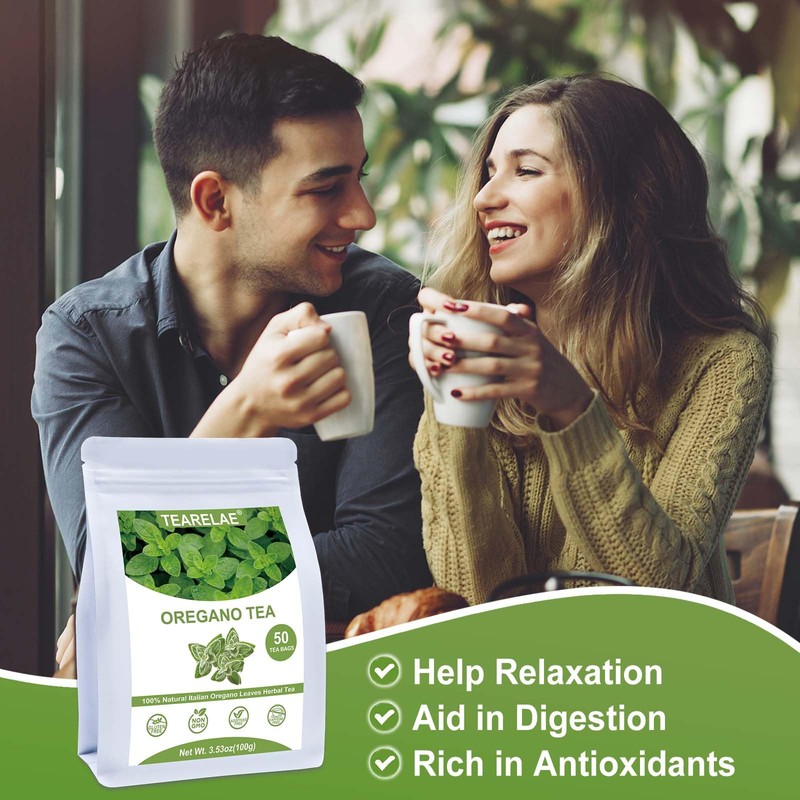 TEARELAE - Oregano Tea Bags - 50 Count - Premium