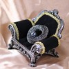 ROFARSO Dark Silver Victorian Style Twist Round Brooch Pin with
