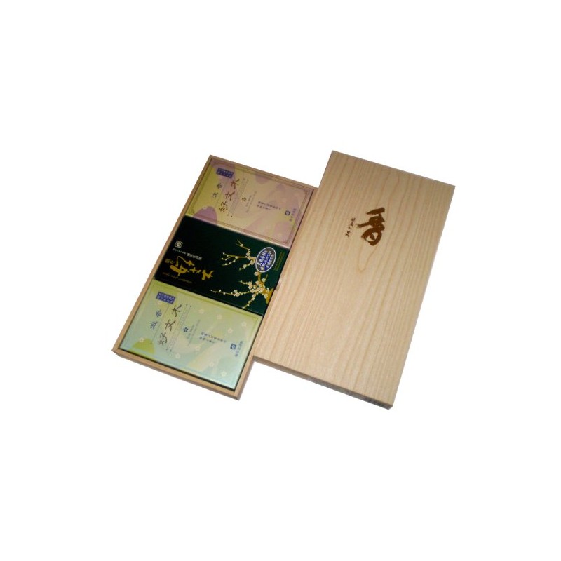 Baieido Incense Incense, Yobun Tree, Listening Comparison Paulownia Box