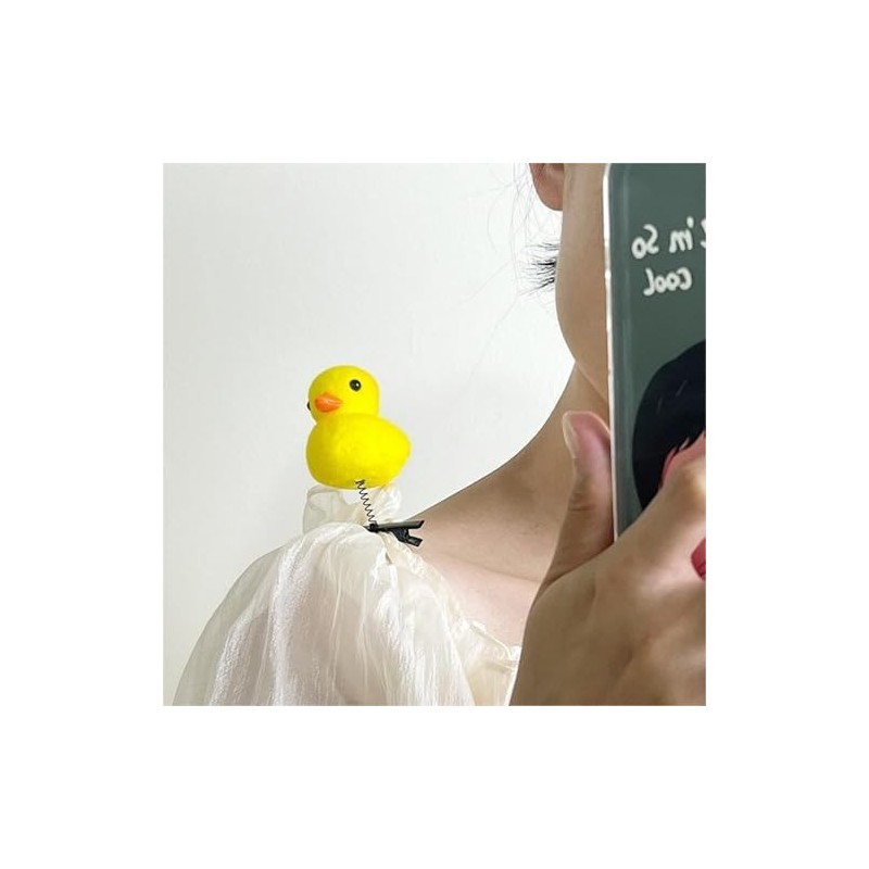 Set de 12 Pinzas para Cabello de Pato con Resorte
