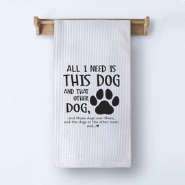 XUISWELL Dog Kitchen Towels,Dog Mom Gifts,Dog Dad Gifts,Gifts for Dog Lovers,Dog Owner Gifts,Dog Dish Towels,Dog Hand Towels,16x24 Inch