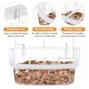 DECHOUS 2Pcs Bird Feeders for Cage: No Mess Parakeet Cage