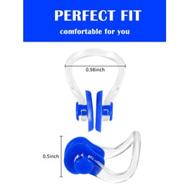Yaomiao 6 Pieces Waterproof Swimming Nose Clip Soft Silica Gel Nose Plugs Protector for Kids and Adults Supplies