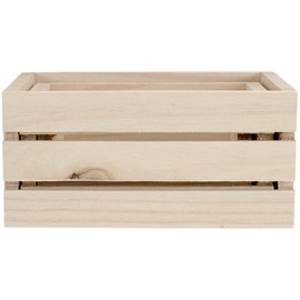 Multicraft Imports Mini Multicraft Imports WS920 Wood Craft Crate Caddy Set (3 / Pack)