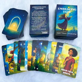 DPEHAKMK Embracing Fate Oracle Deck, Oracle Cards for Beginners, 78 Cards Deck for Love, Healing, Life Path, Spiritual Guidance, Modern Relationship Themes, Intuition, and Soul Messages