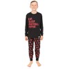 ThePyjamaFactory Boys Eat Sleep Football Repeat Long Cotton Pyjamas Red