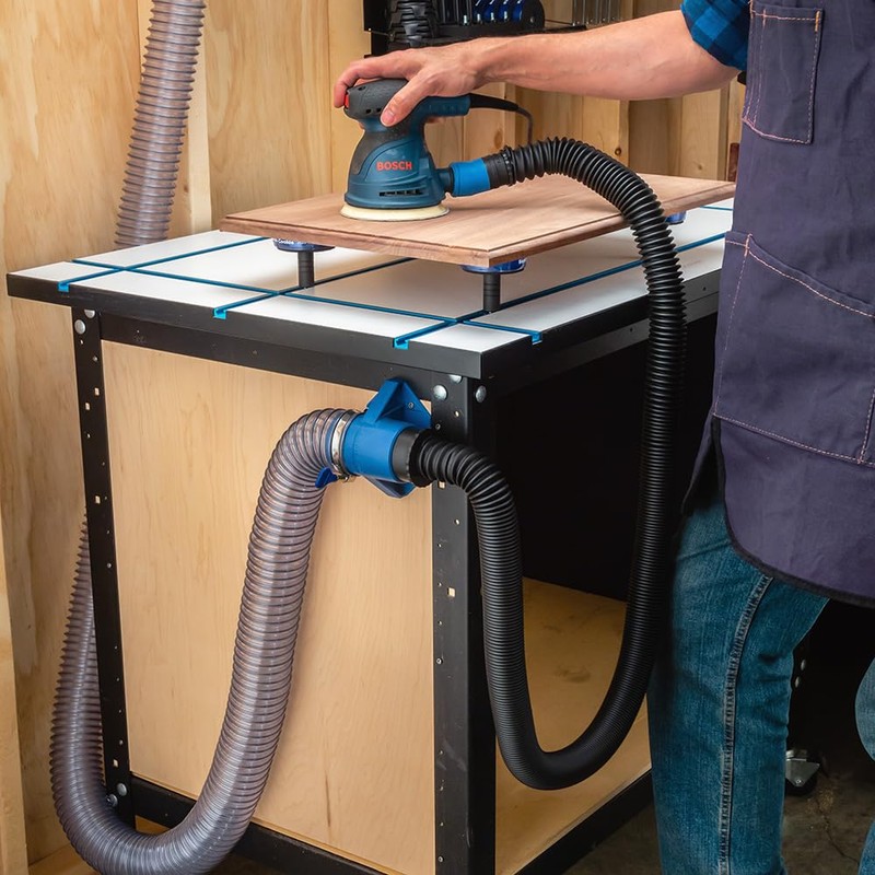 Dust Right 2-½” Mounting Dust Port - Durable Hose to