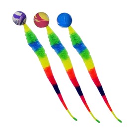 Cat Ball Toy - Bouncy Interactive Ball for Cat | Bouncy Ball with Tail Cat Toys, Ball Toy for Cats, Colorful Bouncy Balls Cat Toy