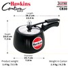 Hawkins 3 Litre Contura Black Pressure Cooker, Hard Anodised Inner