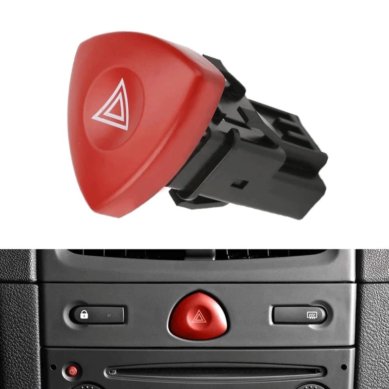 VHEUHZ Hazard Switch Warning Indicator 8200442724 Hazard Light Switch Compatible