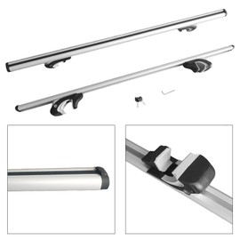 ROADFAR Universal 56" Window Frame Roof Rack Cross Bars Aluminum Top Rail Carries Luggage Carrier Baggage Rail Crossbars