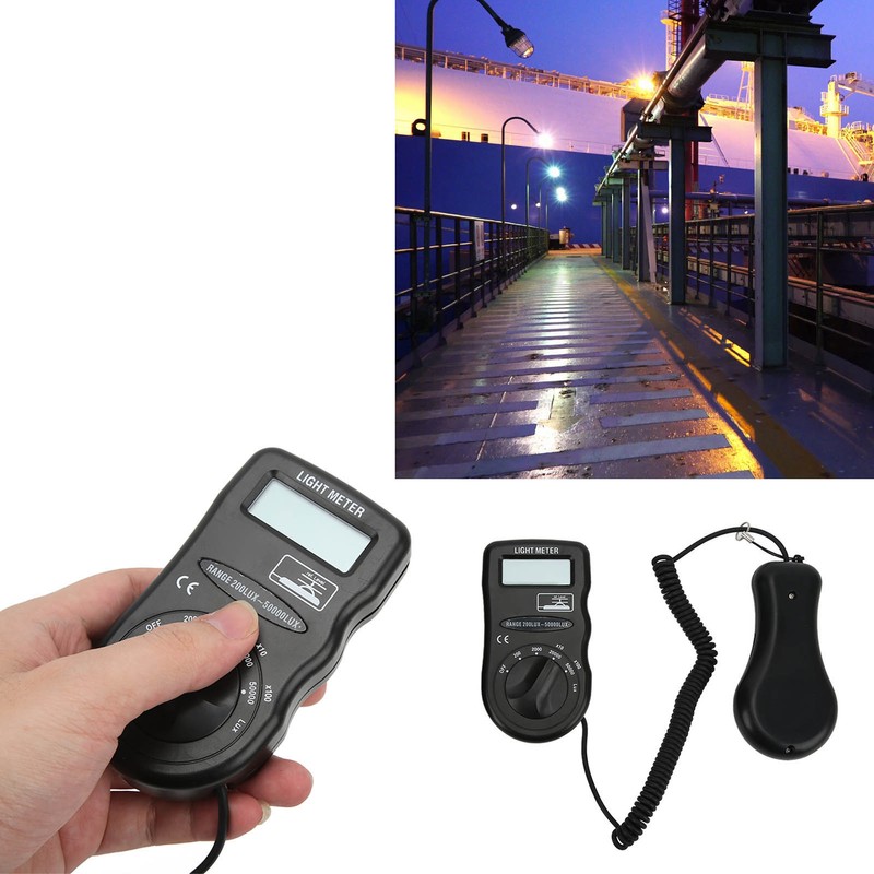 DT‑1300 Light Meter Digital Illuminance Meter with LCD Screen Portable