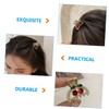 OHPHCALL Rhinestone Cherry Hair Clips for Women Small Design Hair