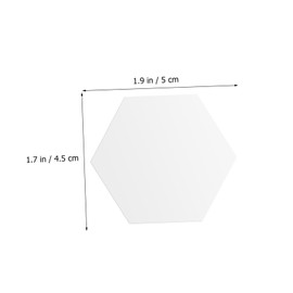 STOBOK 100pcs Hexagon Quilting Templates Cardboard Paper Model Board for Piercing Hexagon Paper Plate Quilting Stencils