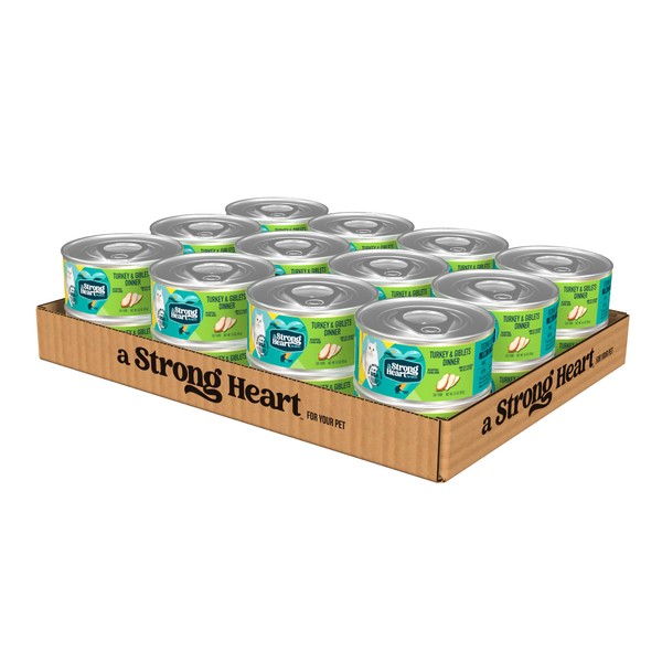 A Strong Heart Canned Wet Cat Food, Turkey & Giblets