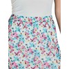 Amber Ladies Printed Mesh Lined Skirt with Split Elasticated Waist