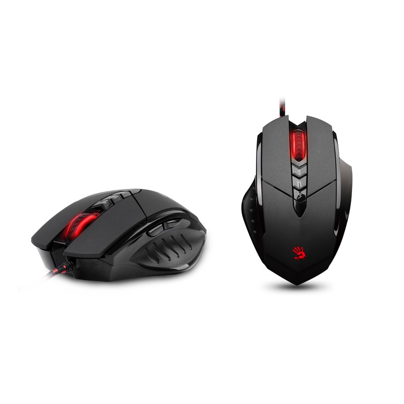 Bloody V7 Ergonomic Claw Grip Gaming Mouse with Rubberized Black